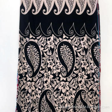 30-talets Broder Design Print Spun Rayon Fabric
